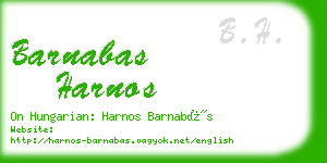 barnabas harnos business card